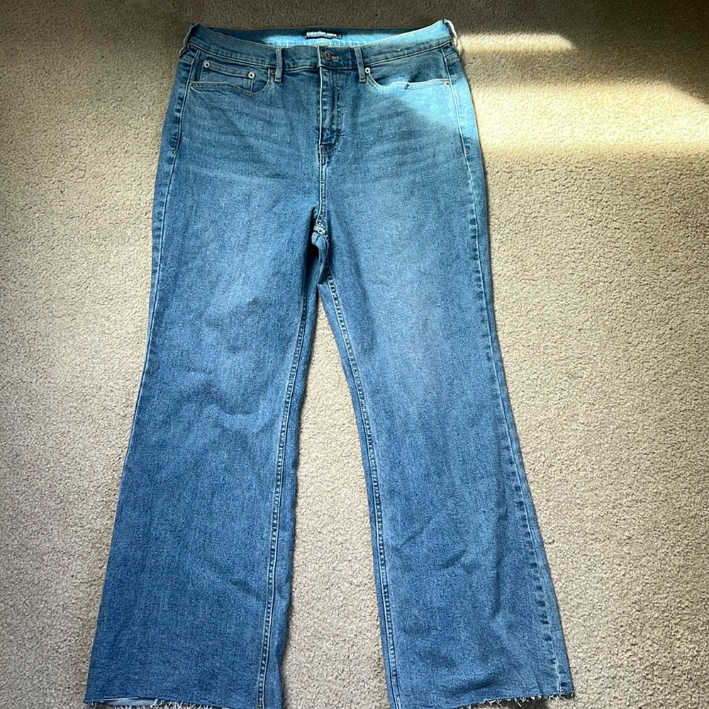 Calvin Klein Super High Rise Flare Jean Size 32